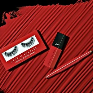 Deck of Scarlet Rouge Rebel Anniversary Kit – Vegan Lashes, Lip, Shadow – NWT
